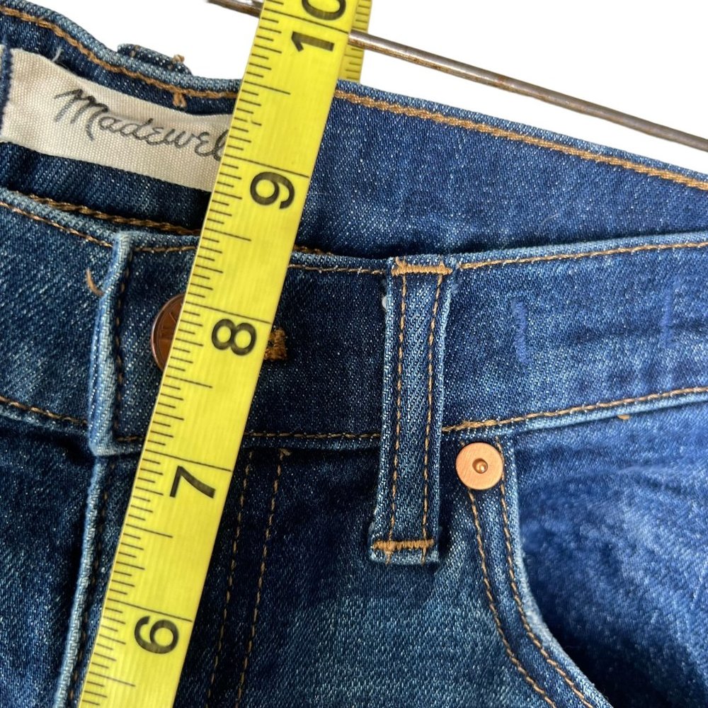 Madewell Slim Boyfriend Dark Wash Mid Rise Ankle Jeans 25 - Picture 3 of 10